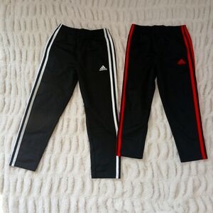 Adidas Black and White Sweatpants for Active Comfort